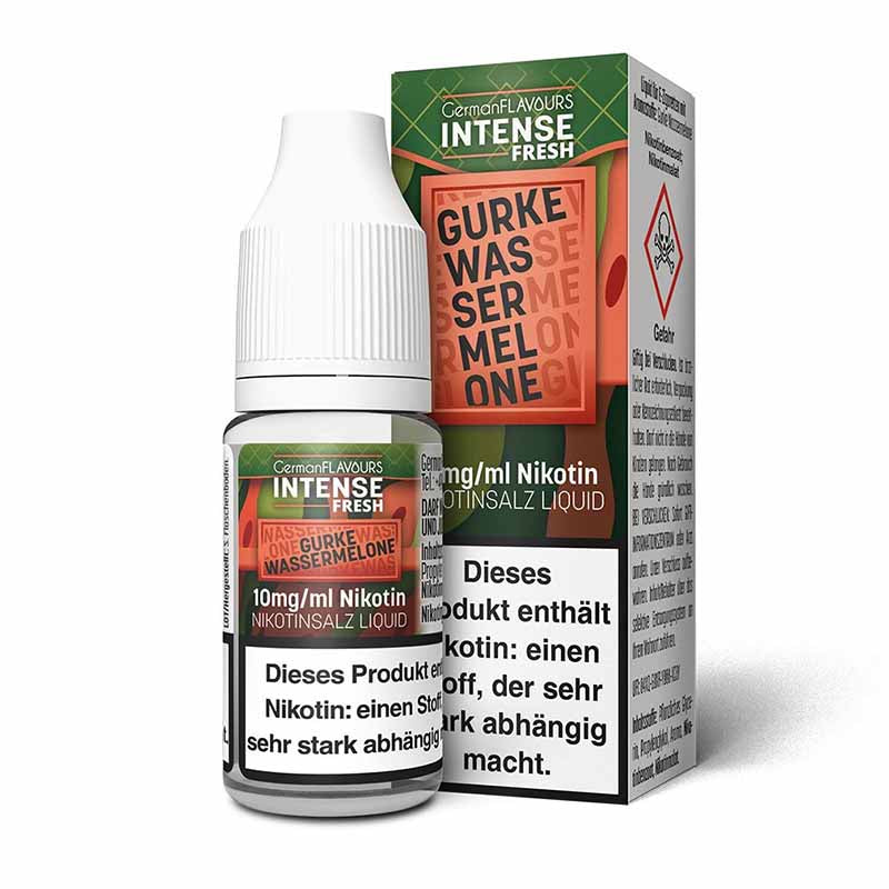 Gurke Wassermelone (Nikotinsalz-Liquid) Germanflavours Intense Fresh  Luft  E-Zigaretten