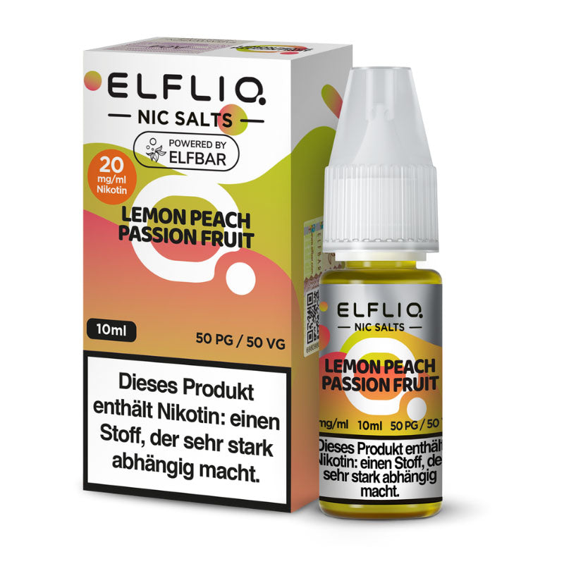 Elfliq Nicsalt Lemon Peach Passionfruit 20 mg/ml 10 ml