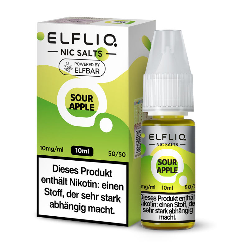 Elfliq Nicsalt Sour Apple 10 mg/ml 10 ml