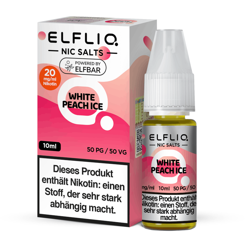 Elfliq White Peach Ice 20 mg Nikotinsalz-Liquid
