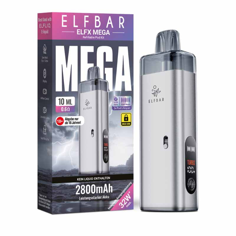 Elfbar Elfex Mega Kit Silver