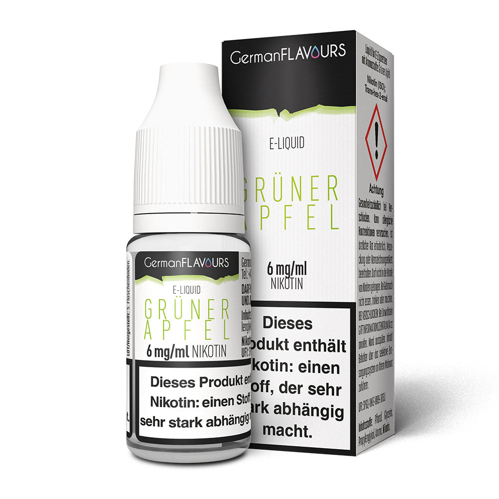German Flavours Grüner Apfel 6 mg/ml 10 ml