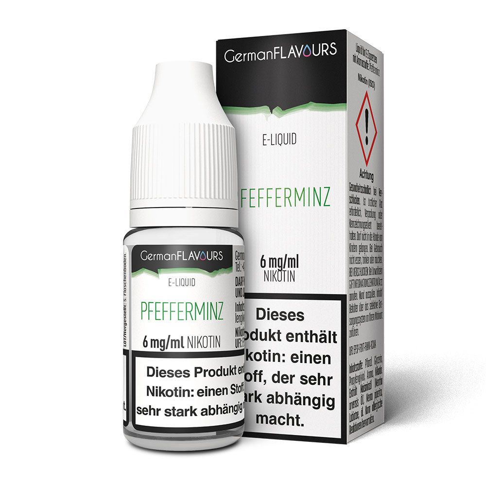 German Flavours Pfefferminz 6 mg/ml 10 ml