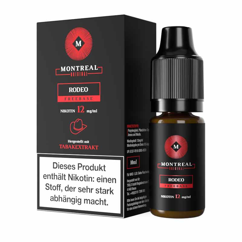 Montreal Original Rodeo E Liquid 12 mg/ml 10 ml