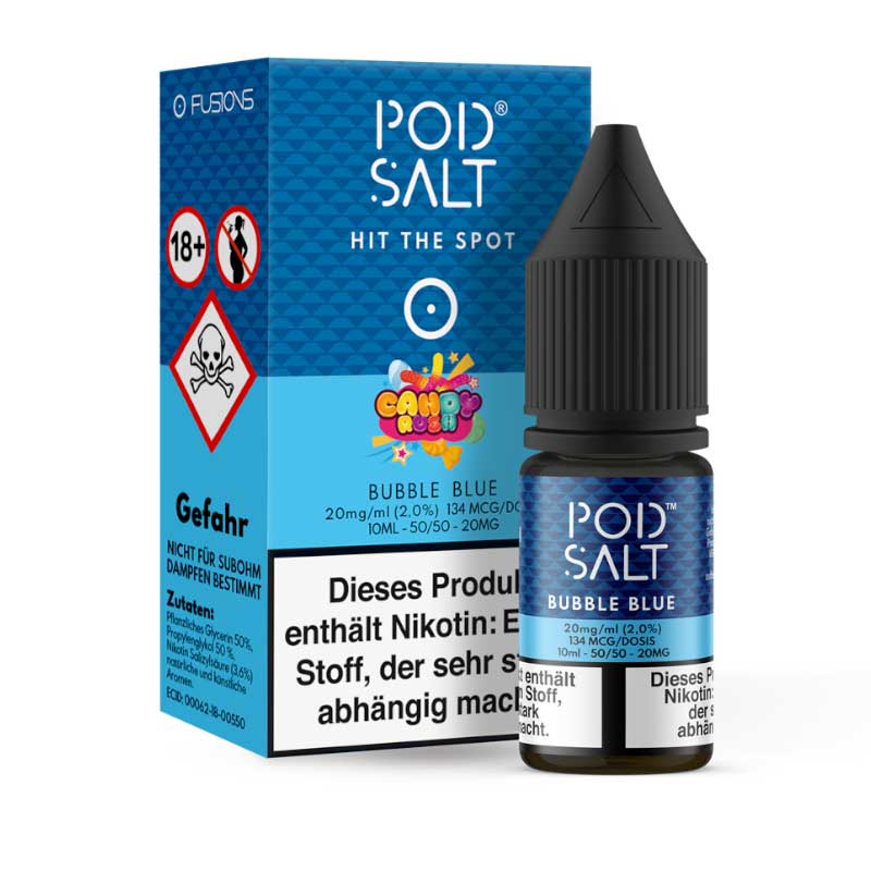 Pod Salt Fusion Bubble Blue 20 mg/ml 10 ml