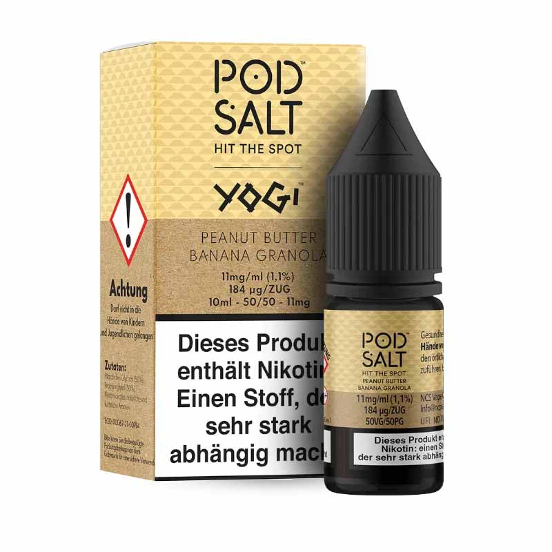 Pod Salt Fusion Peanut Butter Banana Granola 11 mg/ml 10 ml