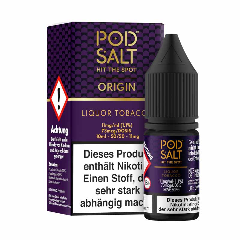 Pod Salt Origin Liquor Tobacco 11 mg/ml 10 ml