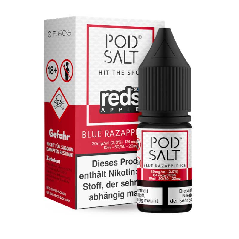 Pod Salt Fusion Blue Razapple Ice 20 mg/ml 10 ml