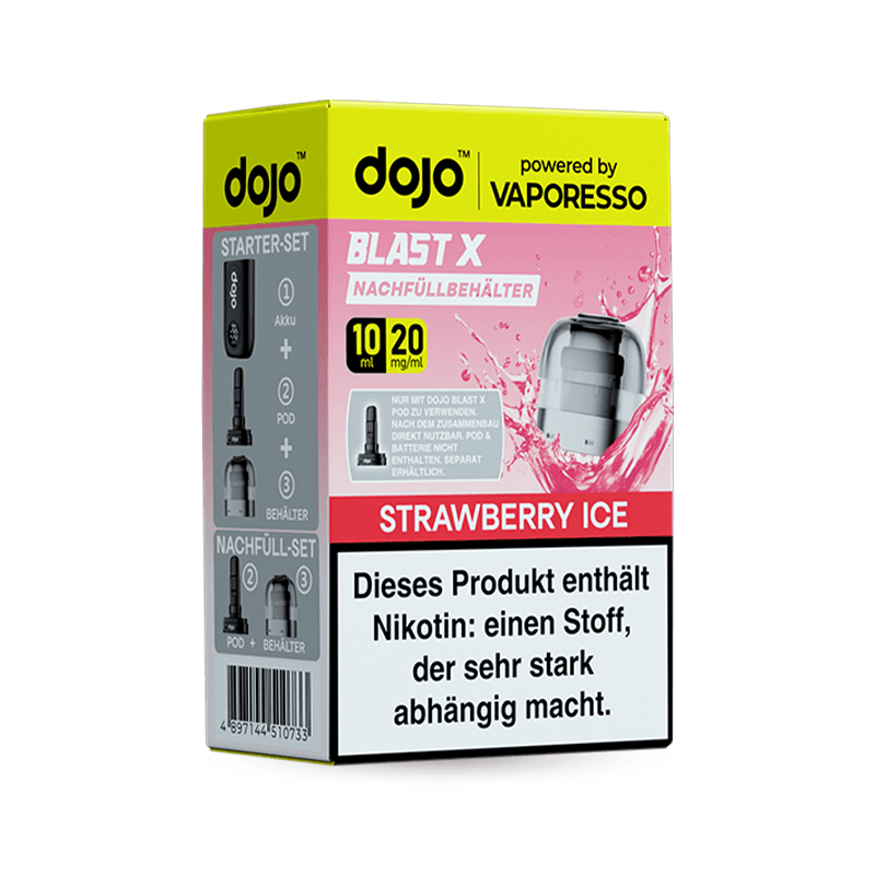 Vaporesso Dojo Blast X Refill Container "Strawberry Ice" Verpackung