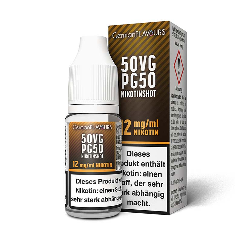 German Flavours 50/50 Nikotinshot 12 mg/ml 10 ml