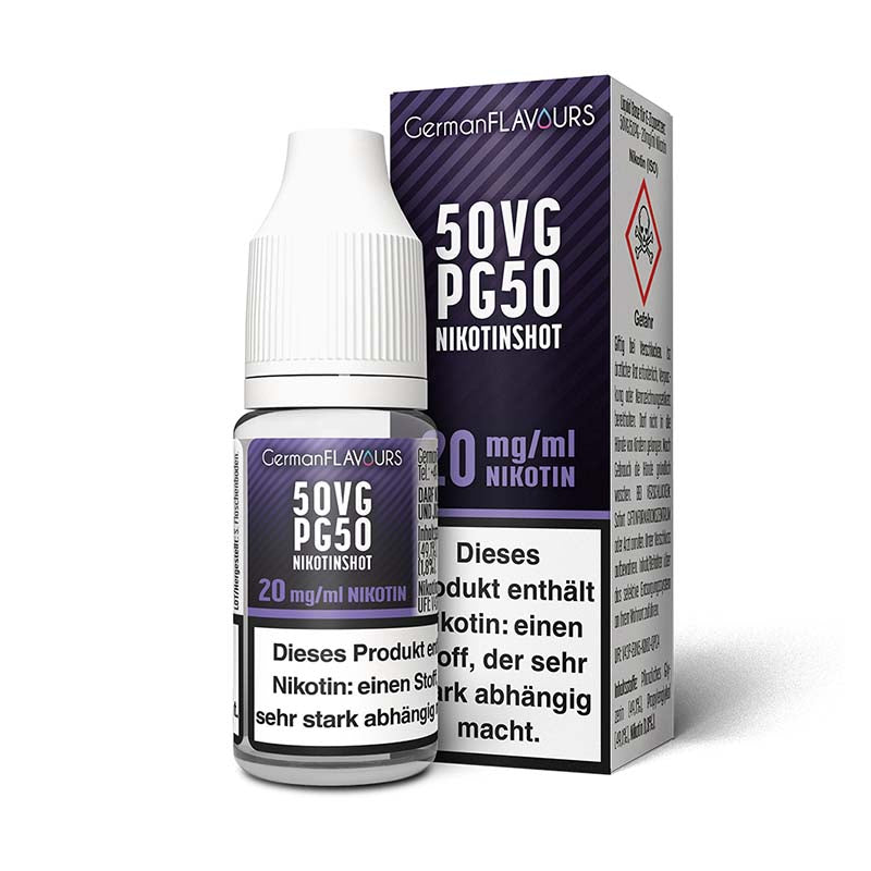 German Flavours 50/50 Nikotinshot 20 mg/ml 10 ml