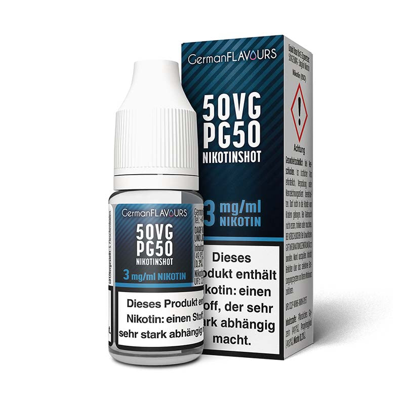 German Flavours 50/50 Nikotinshot 3 mg/ml 10 ml