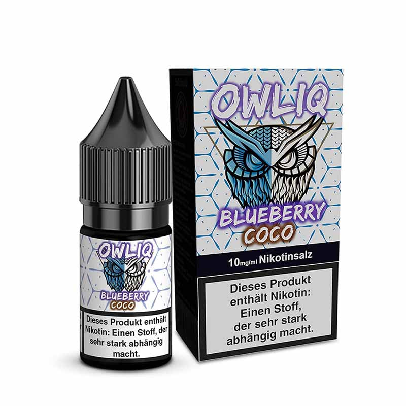 Owliq Nicsalt Bluberry Coco 10 mg/ml 10 ml