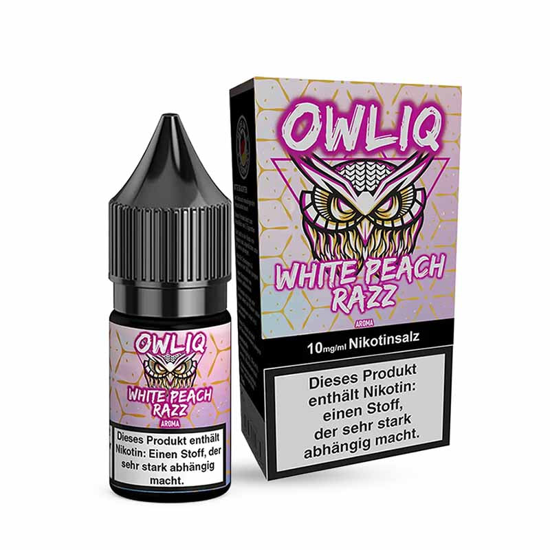 Owliq Nicsalt White Peach Razz 10 mg/ml 10 ml