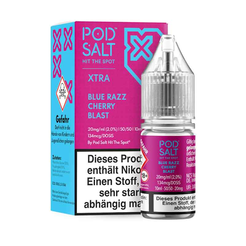 Pod Salt X Blue Razz Cherry Blast 20 mg/ml 10 ml