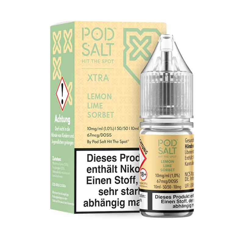 Pod Salt X Lemon Lime Sorbet 10 mg/ml 10 ml