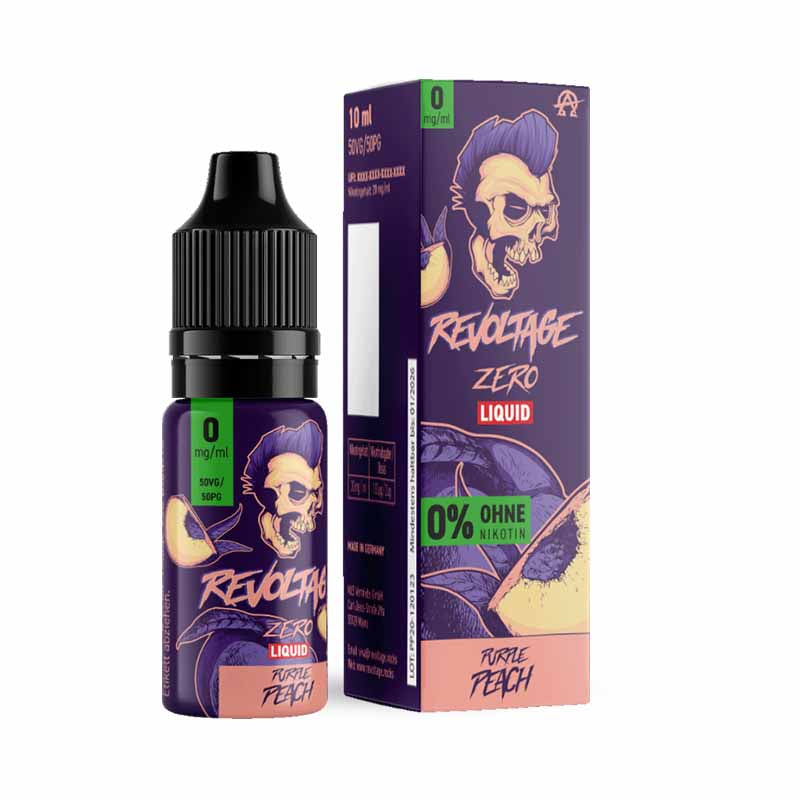 Revoltage Liquid Purple Peach 0 mg/ml 10 ml
