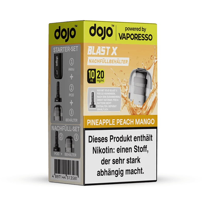 Vaporesso Dojo Blast X Pineapple Peach Mango Refill Container